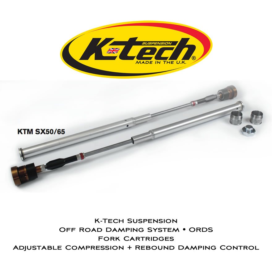 KTech Suspension ORDS Cartridges KTM SX65 2012 2016 Adjustable