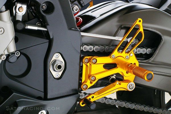 Sato Racing - Rear Sets- BMW S 1000RR 2009 2011 20 Positions ABS 