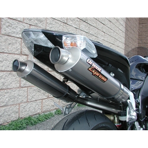 Orient Express Titanium Slip On Exhaust Oval Titanium High Mount Canister Kawasaki ZX10R 2006-2007