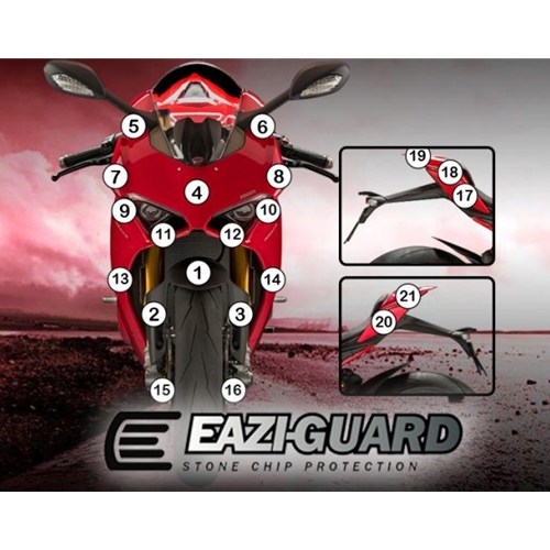 Motorcycle paint protection kit