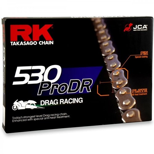 RK 530 PRO DR DRAGRACE CHAIN Non O-Ring Pro Stock Drag Racing 11,900 LBS Tensile Strength